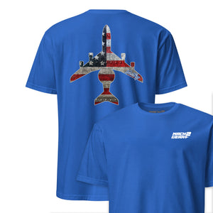 E-3 "Sentry" Rivet Flag Front & Back T-Shirt