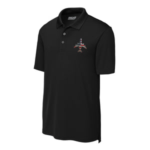 E-3 "Sentry" Rivet Flag Performance Polo