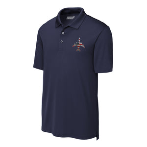 E-3 "Sentry" Rivet Flag Performance Polo