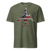 E-3 "Sentry" Rivet Flag T-Shirt - OD Green