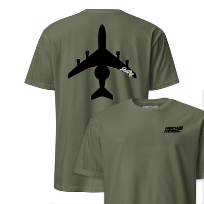 E-3 "Sentry" Stealth Silhouette Front & Back T-Shirt