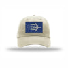 E-3 Aircraft Flag Royal & Silver Patch Dad Hat - STONE