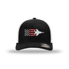 F-15 Eagle Old Glory Flexfit Trucker Hat - Black