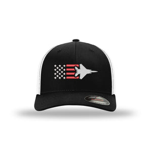 F-15 Eagle Old Glory Flexfit Trucker Hat