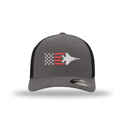 F-15 Eagle Old Glory Flexfit Trucker Hat