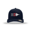 F-15 Eagle Old Glory Flexfit Trucker Hat - Navy