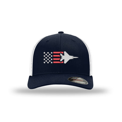 F-15 Eagle Old Glory Flexfit Trucker Hat