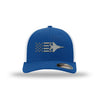 F-15 Eagle Old Glory Subdued Flexfit Trucker Hat - Royal