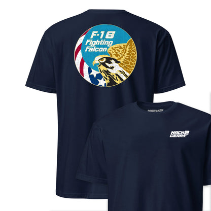 F-16 Flying Falcon Insignia Front & Back T-Shirt