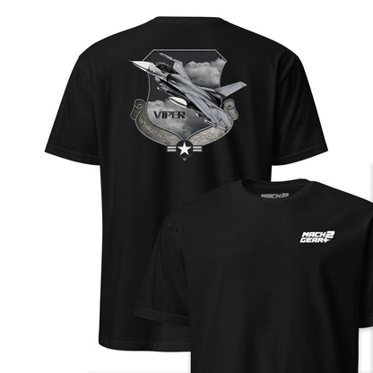 F-16 Viper Subdued Shield Front & Back T-Shirt