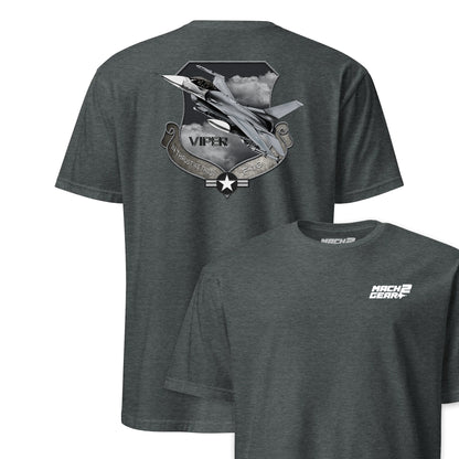 F-16 Viper Subdued Shield Front & Back T-Shirt