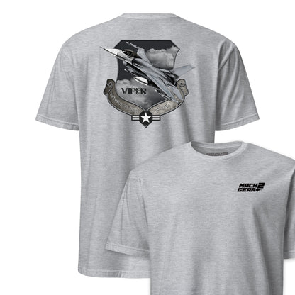 F-16 Viper Subdued Shield Front & Back T-Shirt