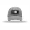 F-22 Aircraft Flag Carbon Fiber Patch Dad Hat - GREY