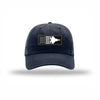 F-22 Aircraft Flag Carbon Fiber Patch Dad Hat - NAVY