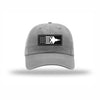 F-35 Aircraft Flag Carbon Fiber Patch Dad Hat - GREY