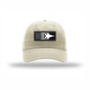 F-35 Aircraft Flag Carbon Fiber Patch Dad Hat - STONE
