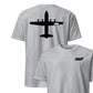C-130 "Herc" Stealth Silhouette Front & Back T-Shirt