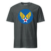 WWII Hap Arnold Wings Patch T-Shirt - Charcoal Heather