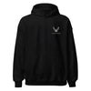 USAF Insignia Blackout Tagline Perfectweight Hoodie - Black