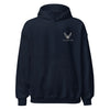 USAF Insignia Blackout Tagline Perfectweight Hoodie - Navy