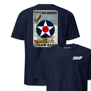 Join the Air Service Learn-Earn Recruiting Poster T-Shirt