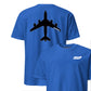 KC-135 "Stratotanker" Stealth Silhouette Front & Back T-Shirt
