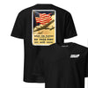 Keep Em Flying Flag Recruiting Poster T-Shirt - Black
