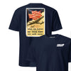 Keep Em Flying Flag Recruiting Poster T-Shirt - Navy