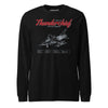 F-105d Thunderchief Blueprint Long Sleeve T-Shirt - Black