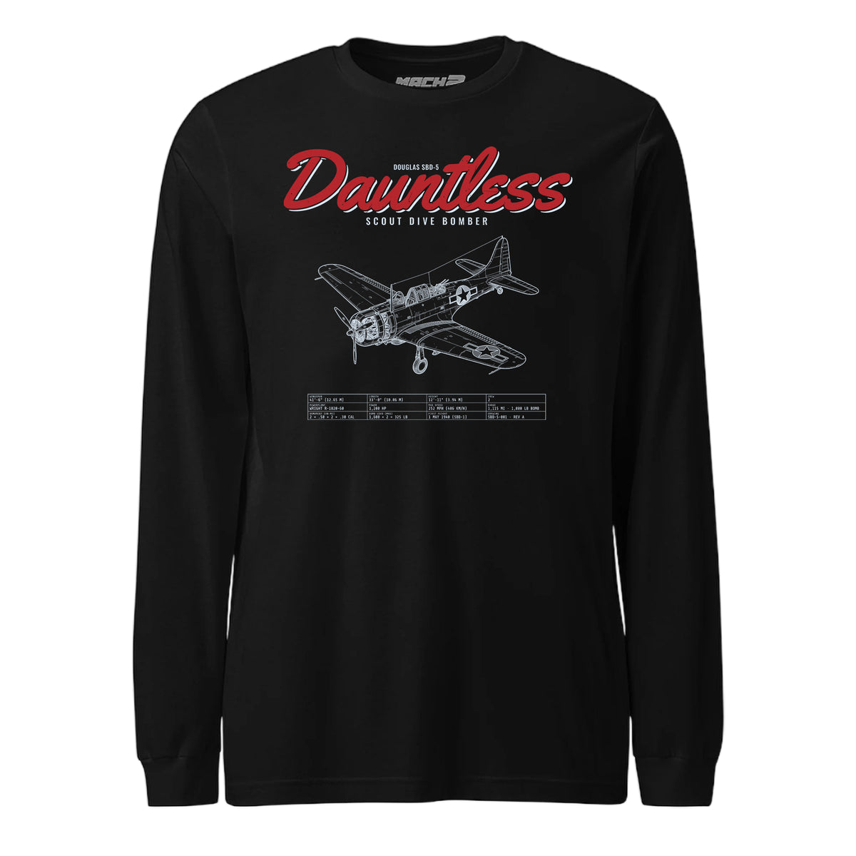 Sbd-5 Dauntless Blueprint — Black