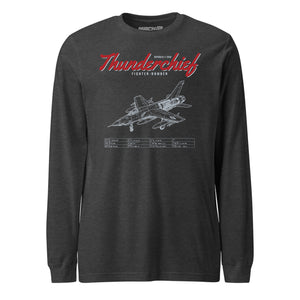 F-105d Thunderchief Blueprint — Charcoal Heather