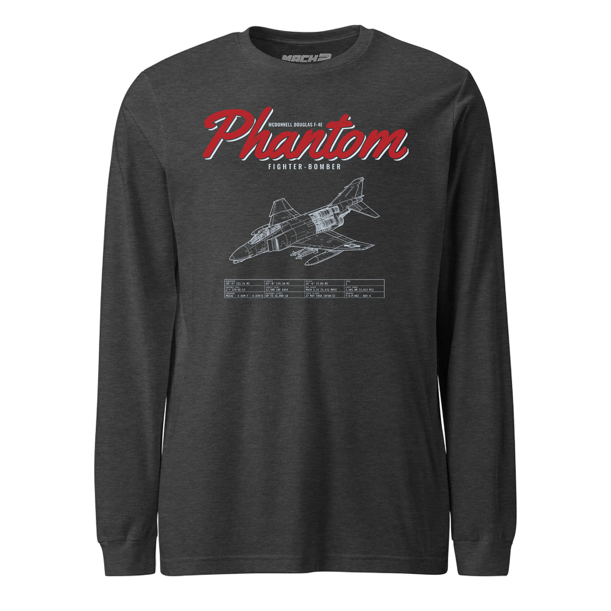 F4-e Phantom Blueprint — Charcoal Heather