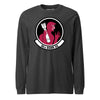 96th Bomb Squadron Long Sleeve T-Shirt - Charcoal Heather