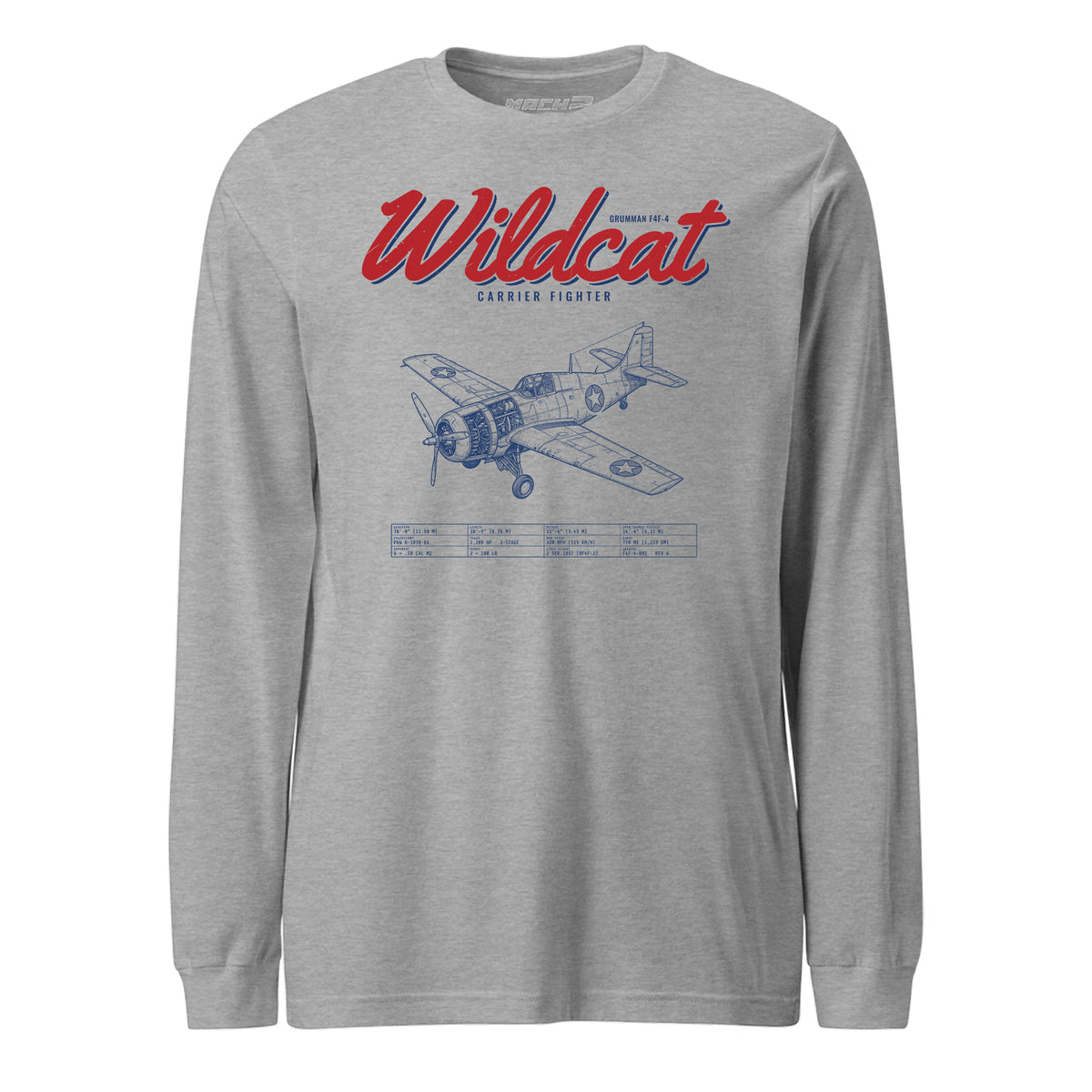 F4f-4 Wildcat Blueprint — Heather Grey