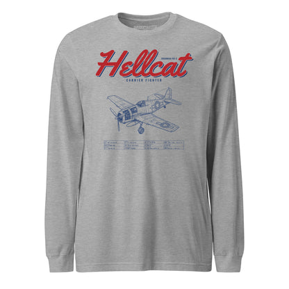 F6f-5 Hellcat Blueprint — Heather Grey