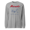 Bb-26g Marauder Blueprint Long Sleeve T-Shirt - Heather Grey
