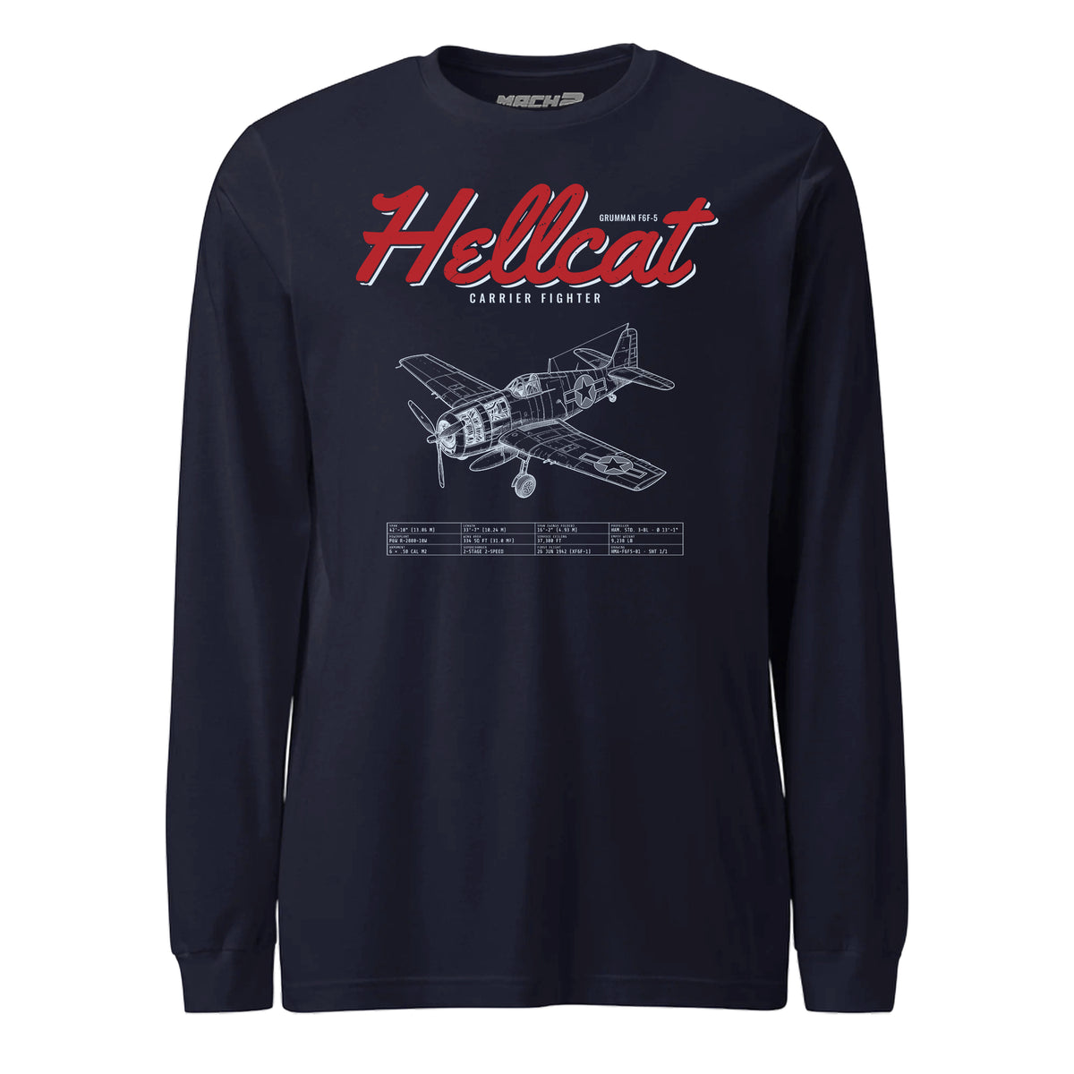 F6f-5 Hellcat Blueprint — Navy