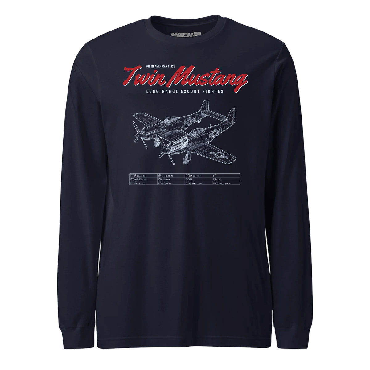 F-82e Twin Mustang Blueprint — Navy