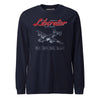 B24j - Liberator Blueprint Long Sleeve T-Shirt - Navy