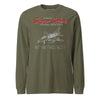 F-100d Super Sabre Blueprint Long Sleeve T-Shirt - OD Green