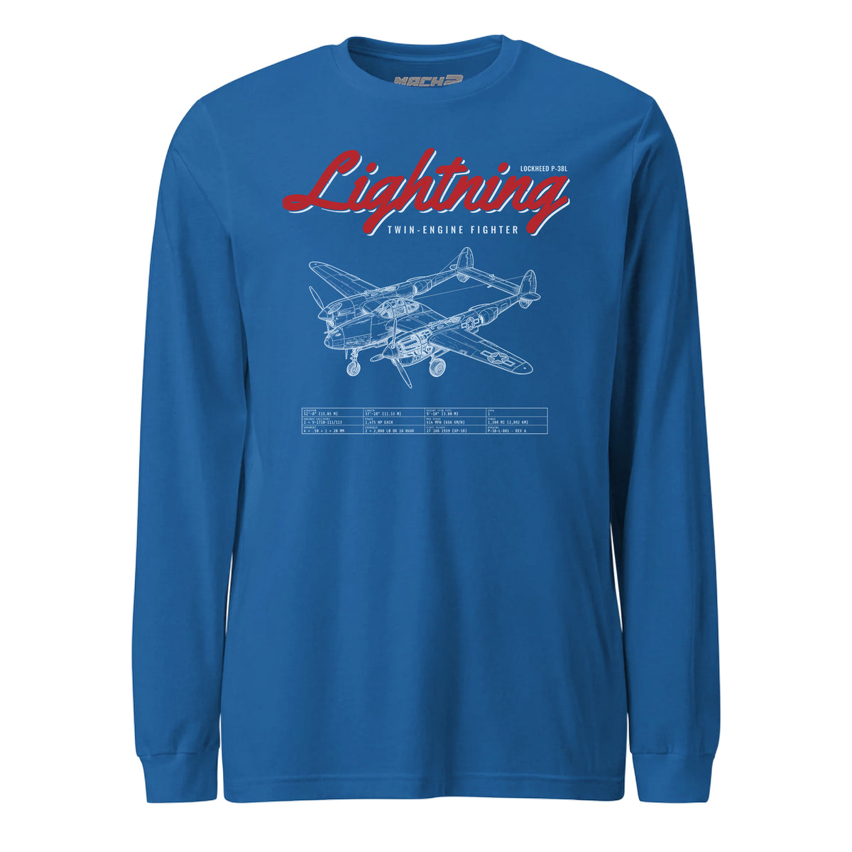 P-38l Lightning Blueprint — Royal