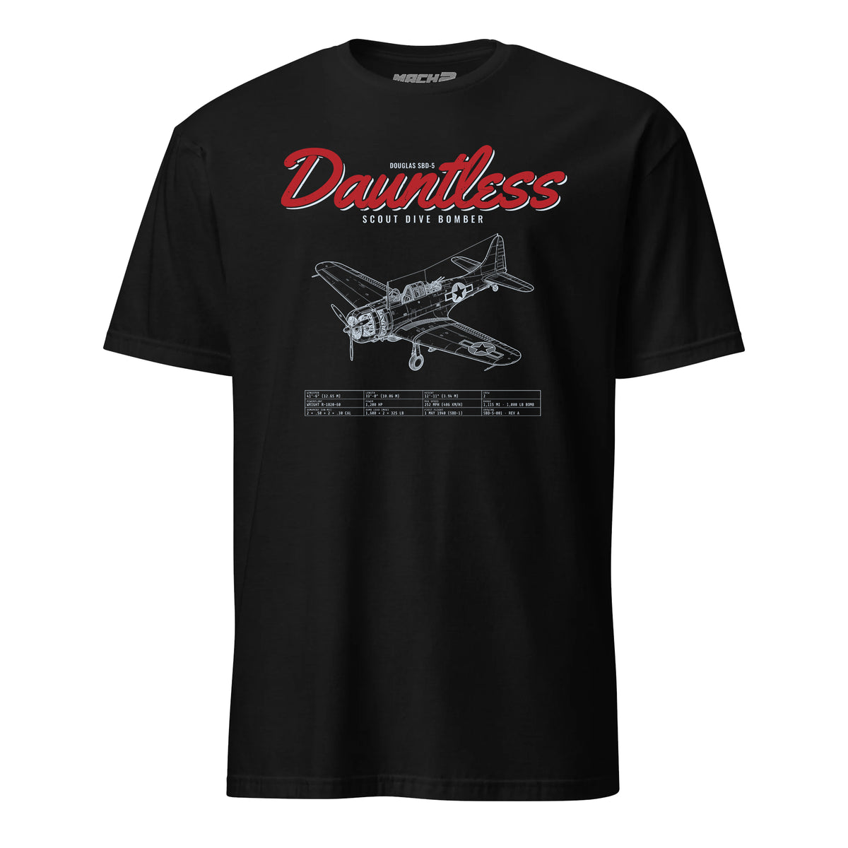 Sbd-5 Dauntless Blueprint — Black