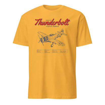 F-47d Thunderbolt Blueprint — Gold