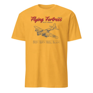 B-17g Flying Fortress Blueprint — Gold