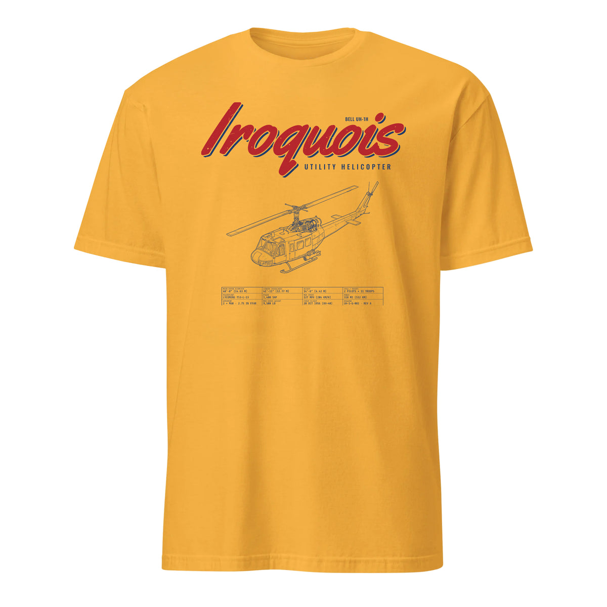 Uh-1h Iroquois Blueprint — Gold