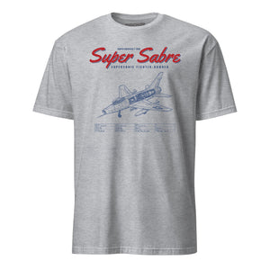 F-100d Super Sabre Blueprint — Heather Grey