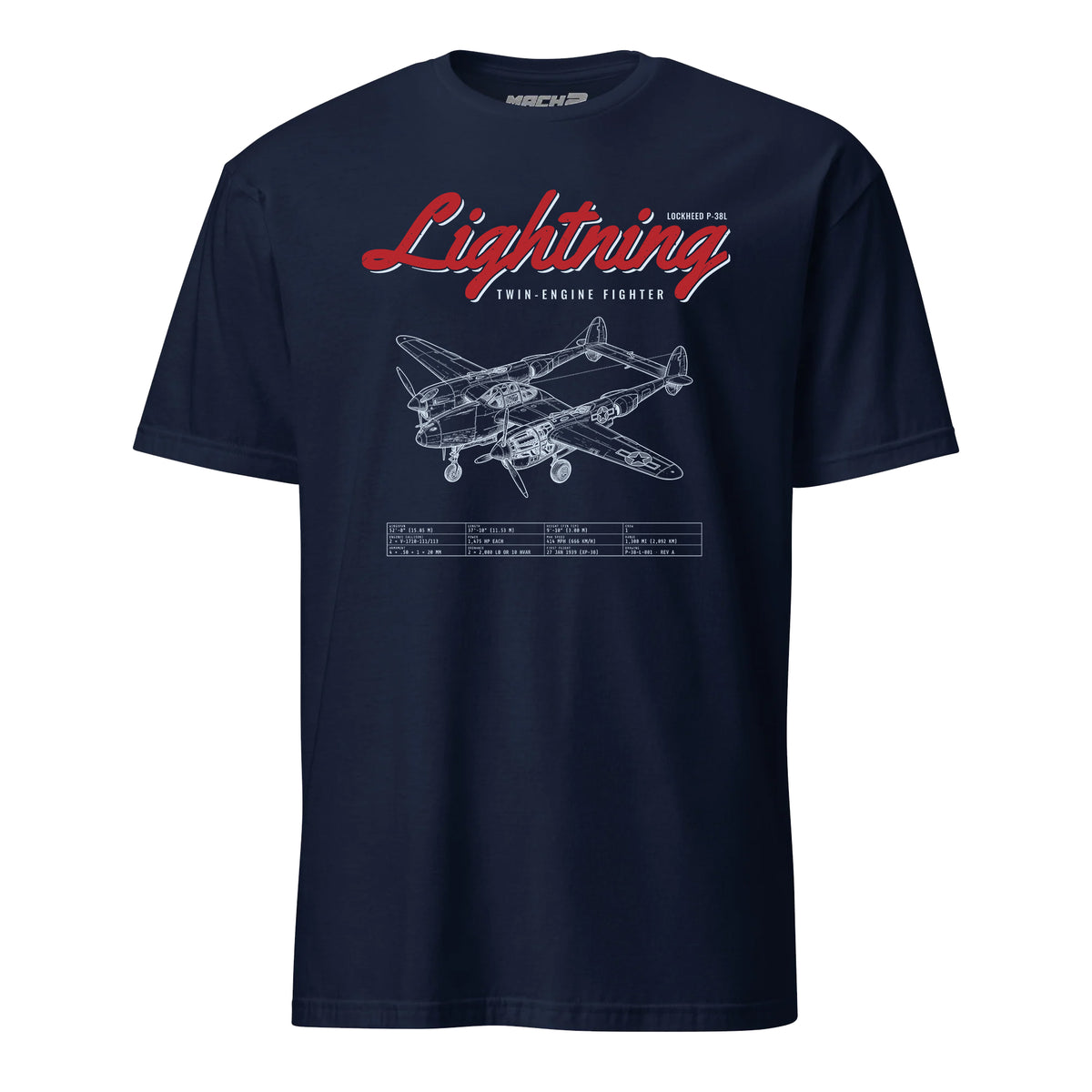 P-38l Lightning Blueprint — Navy