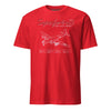 B-29 Superfortress Blueprint T-Shirt - Red