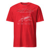 F-100d Super Sabre Blueprint T-Shirt - Red