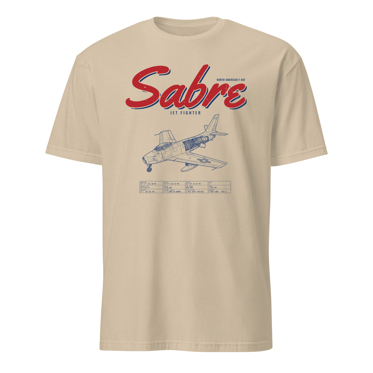 F-86f Sabre Blueprint — Sand